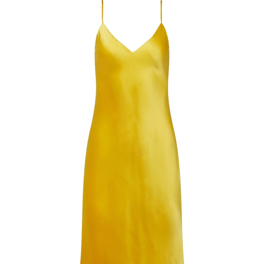 STUNNING BNWT Yellow L'Agence Silk Slip Dress and Cropped Blazer